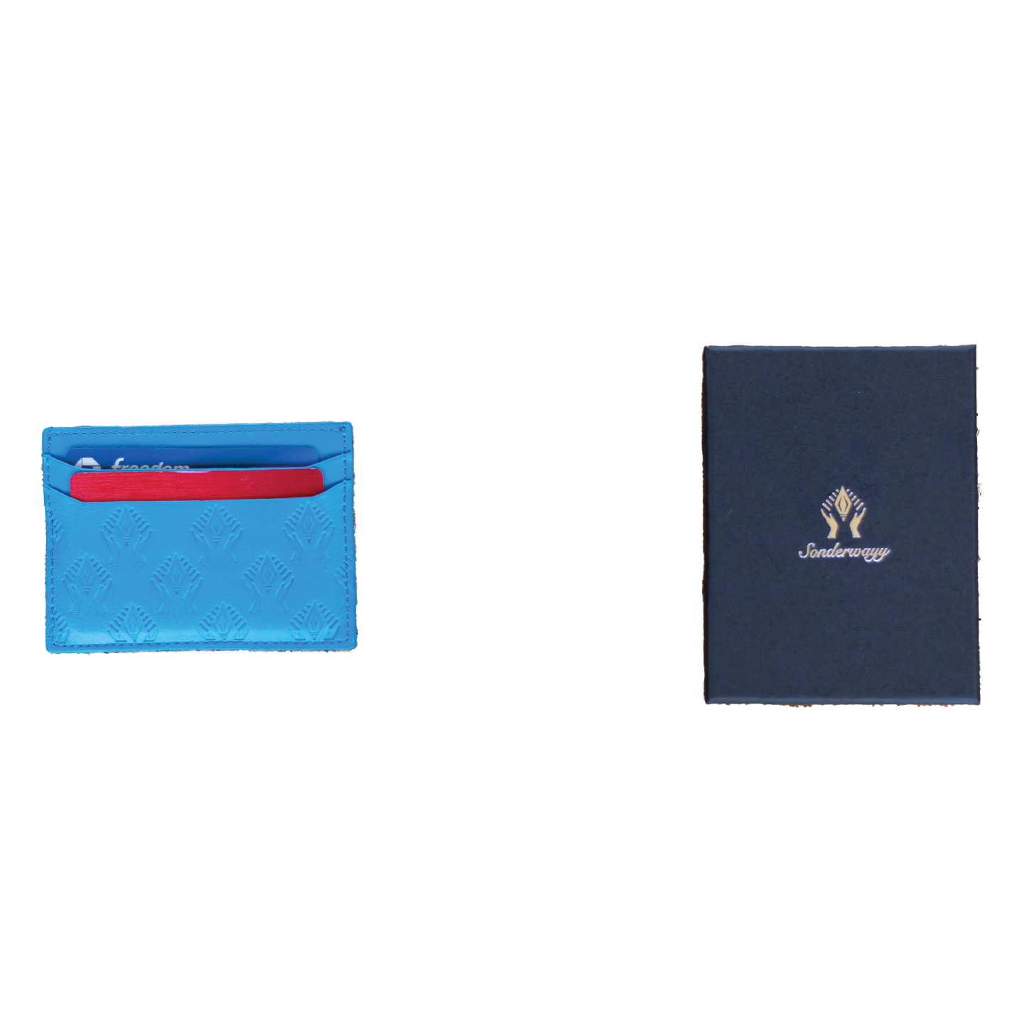 SKY BLUE CARD HOLDER