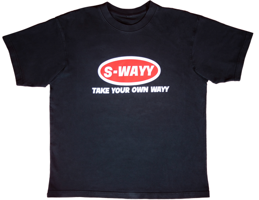 BLACK "S-WAYY" T-SHIRT