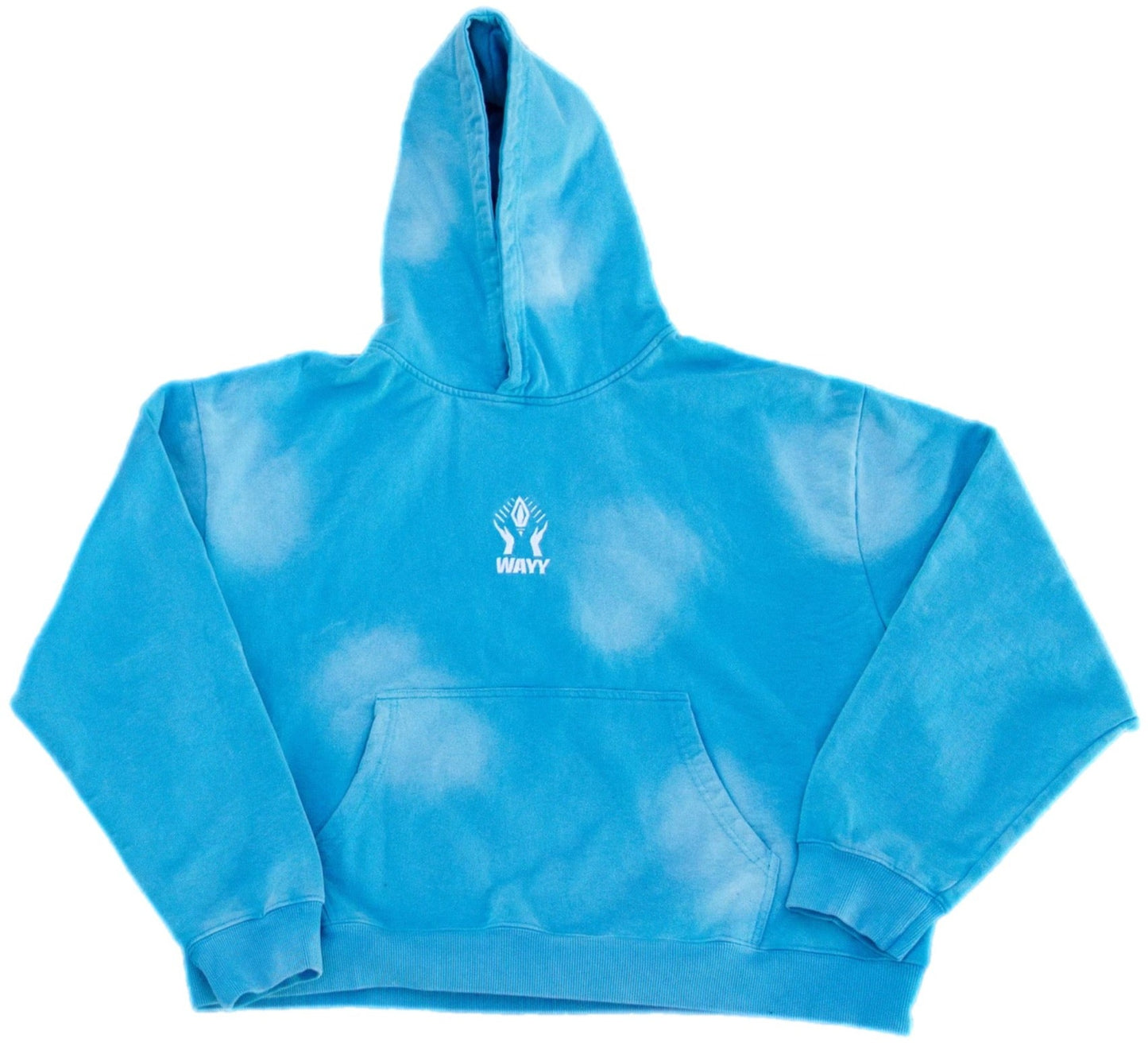 LIGHT BLUE WASHED HOODIE