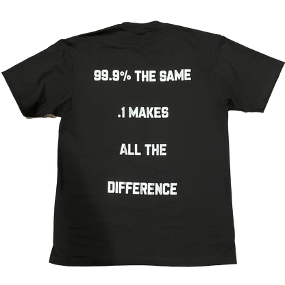 BLACK "DIFFERENCE" T-SHIRT